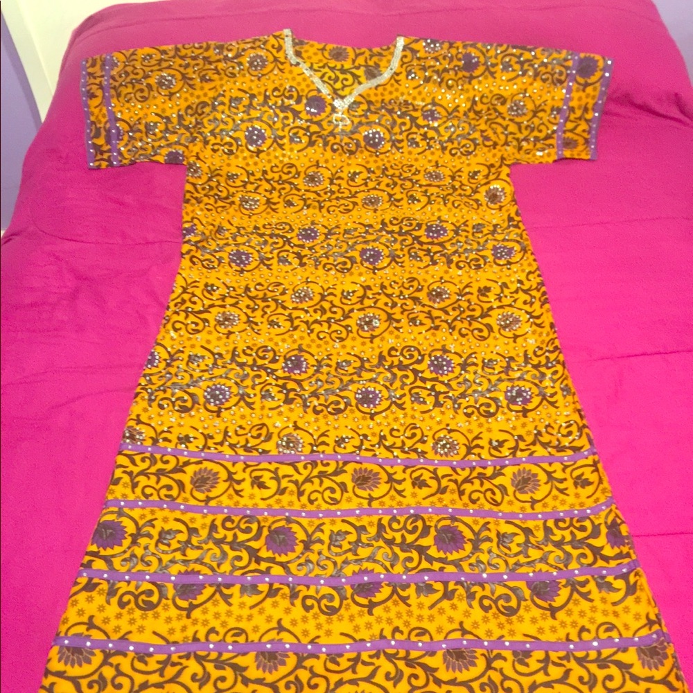 Elegant African Full Length Dress